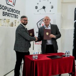 Легендарный борец Александр Карелин и Максим Рудный подписали меморандум о сотрудничестве Легендарный борец Александр Карелин и Максим Рудный подписали меморандум о сотрудничестве